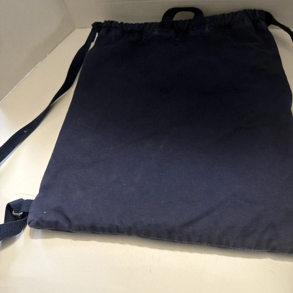 Walt Disney World 2006 Character Drawstring Backpack Navy Blue Mickey Stitch 06